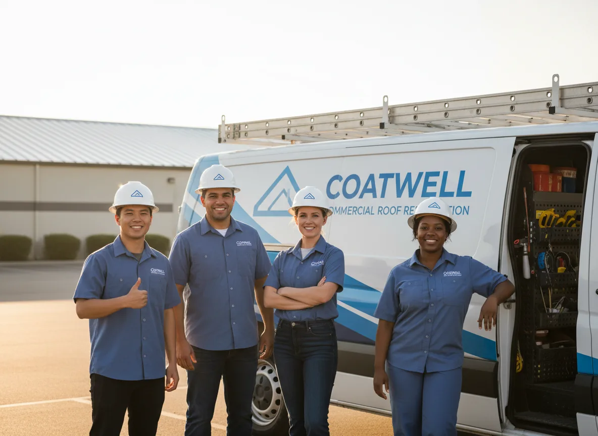 Commercial roof coating company in Meridian, NY